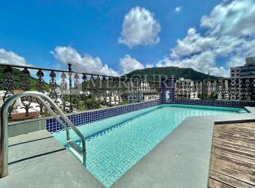 4660098bf2401acf0b0d25c4d28fd9867cd3295d · Cobertura no Guarujá, Enseada, 3 Quartos, Sendo 1 Suíte, Área Gourmet com Churrasqueira e Piscina -