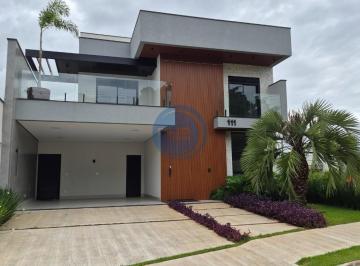 Fachada moderna · Imperdível Casa em Condomínio à Venda em Indaiatuba-SP, Jardins Di Roma: 4 quartos, 4 suítes, 3 sala