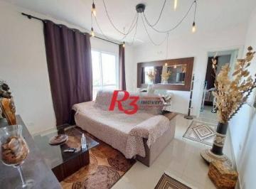 9741d5bf4a4b68180f5acaabc853364ae6839d3d · Apartamento com 1 dormitório à venda, 60 m² por R$ 430.000,00 - Vila Matias - Santos/SP