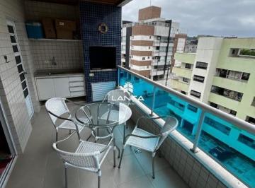 Varanda confortável · Apartamento à venda em Ubatuba-SP, no bairro Itaguá, com 2 quartos, 1 suíte, 2 salas, 1 vaga e 90m²