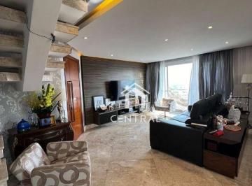 bd64e7091319caee9ece8c68372263f2a948adf9 · Apartamento Duplex com 2 dormitórios suites à venda, 170 m² por R$ 1.200.000 - Vila Moreira - Guarul