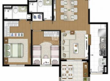 Apartamento · 68m² · 2 Quartos · 1 Vaga · Apartamento com 2 quartos 1 suíte e varanda no Tatuapé - Condomínio Flex Tatuapé