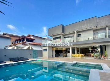 Piscina · Sobrado com 5 dormitórios à venda, 519 m² por R$ 7.000.000,00 - Indaiá - Bertioga/SP