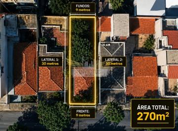 Terreno · 200m² · Terreno Residencial com Construção Antiga à Venda, 270m² - Jardim Paraíso, Santo André/SP. 