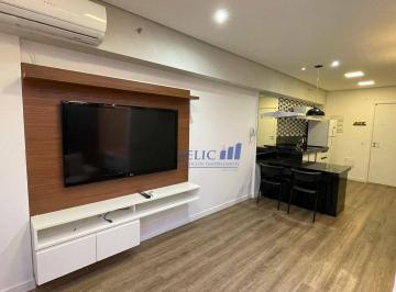 6a3f01e0e87b6442f601aa5823d3398dea648264 · Flat mobiliado para locação em Jundiaí, Línea 45m², Centro. COD FL0101