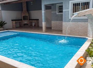 Casa · 188m² · 4 Quartos · CASA AMPLA 4 QUARTOS PISCINA CHURRASQUEIRA 150M DO MAR ITANHAÉM SP