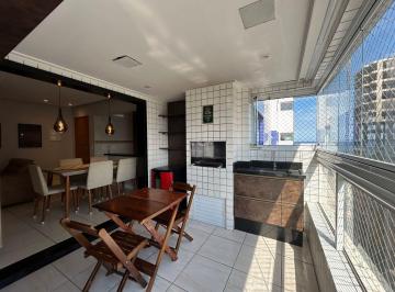 Apartamento de 3 quartos, Praia Grande · Apartamento 3 Quartos na Guilhermina Vista Mar Mobiliado