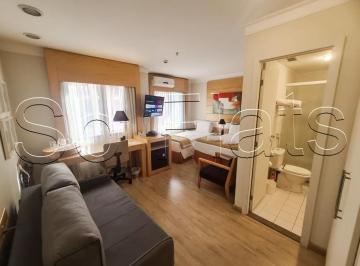 Apartamento · 25m² · 1 Quarto · 1 Vaga · Campo Belo: studio mobiliado de 25m² no E.Suítes Congonhas, pronto para morar e investir