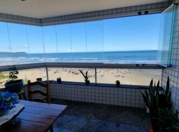 Apartamento de 4 quartos, Praia Grande · Apartamento 4 dormitórios frente mar Praia Grande