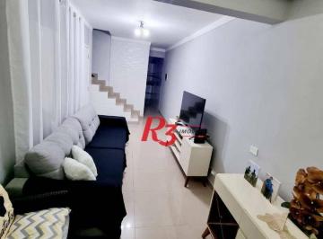 d2bebd030c9ab201bfe6a04e5436d044a31f3b3f · Sobrado à venda, 90 m² por R$ 360.000,00 - Caneleira - Santos/SP