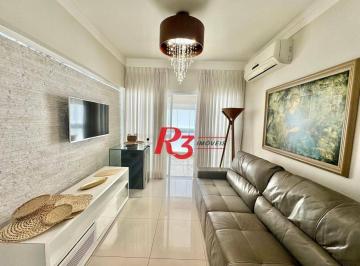 0a126e172750b4c72743f74ea28566a3c2b80461 · Apartamento com 2 dormitórios à venda, 108 m² por R$ 1.600.000,00 - Gonzaga - Santos/SP