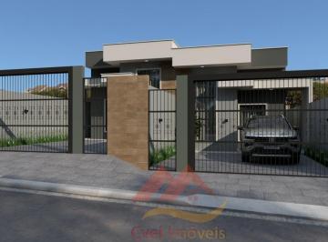 Casa de 3 quartos, Cascavel · Casa em construção no Jd Veredas - Cascavel/PR - 3 Dorm. 72 m2 e 192 m2 de lote