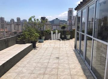 Apartamento · 215m² · 3 Quartos · 1 Vaga · Cobertura à venda, 3 quartos no bairro Boqueirão em Santos