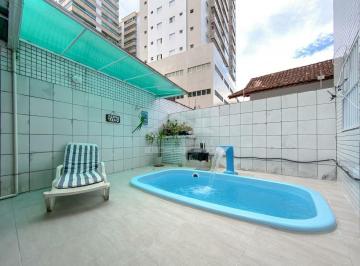 Casa · 126m² · 3 Quartos · 2 Vagas · Sobrado Geminado com PISCINA no Canto do Forte, 3 dormitórios, quintal, confira em Praia Grande.