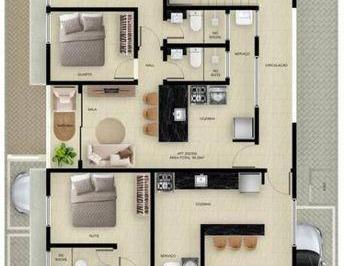 Apartamento · 52m² · 2 Quartos · 1 Vaga · Apartamento com 2 quartos à Venda, Bessa - João Pessoa