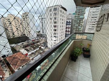 Varanda da Suíte · Apartamento à venda no Gonzaguinha em São Vicente.