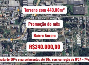 Terreno · 443m² · Terreno no bairro Aurora, Carlos Barbosa/RS