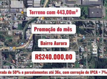 Terreno · 443m² · Terreno no bairro Aurora, Carlos Barbosa/RS