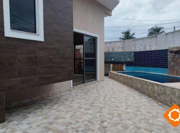 Casa · 95m² · 2 Quartos · 2 Vagas · LINDO SOBRADO COM PISCINA, APENAS 400M DO MAR! 2 SUÍTES - ÓTIMO ACABAMENTO!