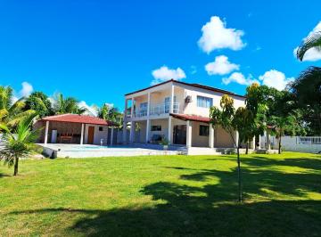 Fachada fundo · Condomínio Chacaras do Rio Jauá, excelente casa Duplex, 4 suítes, piscina, espaço gourmet