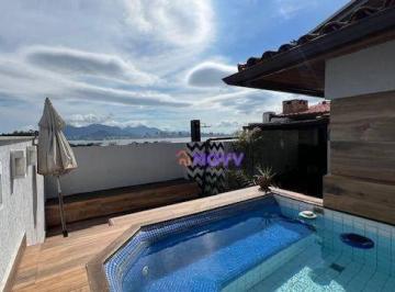 74af6499bb708e9ce1705247b8f54095041a3e99 · Cobertura com 3 quartos, vista lateral livre para a Baía, à venda, 296 m² - Centro - Niterói/RJ