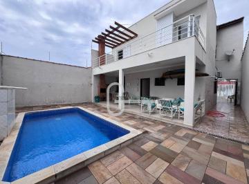 c152eb3c1cb743f39d40d6e0e3b7fb71823b9ae7 · Casa sobrado a 150m da praia com 4 dormitórios à venda, 280 m² por R$ 670.000 - Estância São José - 