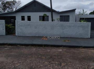 Casa · 214m² · 3 Quartos · 2 Vagas · Casa mista (alvenaria/madeira) com 3 quartos sendo 1 suíte À VENDA em Guairaçá, próximo ao Materiais