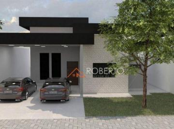Casa · 195m² · 3 Quartos · 4 Vagas · CASA NOVA COM 03 SUÍTES À VENDA EM FRENTE AO PARQUE OURO BRANCO EM PARANAVAÍ-PR.