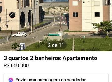 Apartamento de 3 quartos, Laguna · Apto no mar grosso com vista linda da praia 