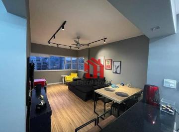 5d2c0ab1b503bd221ee2bc375d1d177337fe76b2 · Flat reformado com 2 dormitórios à venda, 72 m² por R$ 505.000 - Boqueirão - Santos/SP