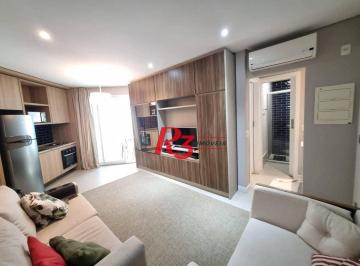 0a5ae0f00cec2337359a2433bf6f37073a4c672a · Apartamento para alugar, 45 m² por R$ 5.900,02/mês - Pompéia - Santos/SP