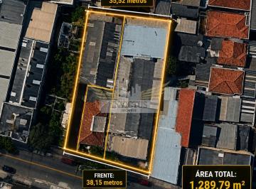 Terreno · 800m² · Terreno com 3 Lotes para Comprar, 1.289,79m² - Jardim Bom Pastor, Santo André/SP.
