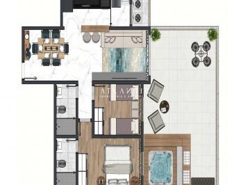 Apartamento · 96m² · 2 Quartos · 2 Vagas · Apartamento Gardem na planta, 2 Quartos com suite 2 Vagas