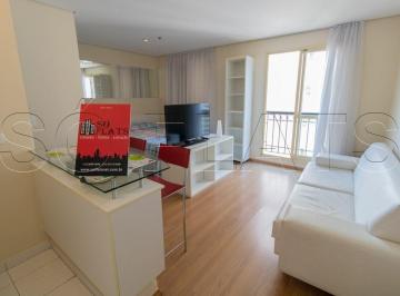 Apartamento · 27m² · 1 Quarto · 1 Vaga · Flat em Jardim Paulista, São Paulo/SP de 27m² 1 quartos para locação R$ 2.000,00/mes
