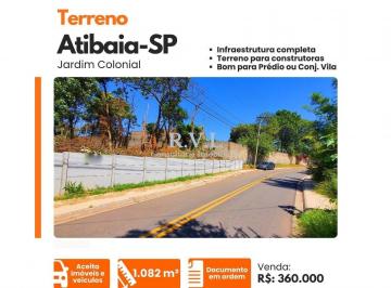 Foto 01 · Ótimo lote plano à venda no Jardim Colonial em Atibaia-SP. Último lote disponível!