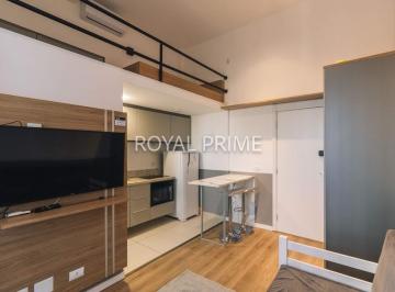Apartamento · 20m² · 1 Quarto · Studio Mobiliado, Ensolarado em Andar Alto e Prédio Novo para locação - 20m2 - Mossungue, Curitiba-P