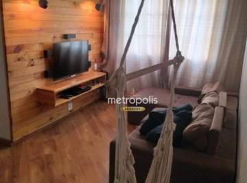 Sala · Apartamento com 2 dormitórios à venda, 53 m² por R$ 245.000,00 - Jardim Santo André - Santo André/SP
