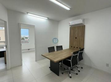 Foto 01 · Alugo sala comercial semi mobiliada com 03 salas, 01 lavabo, 01 vaga de garagem, ar condicionado, Ca