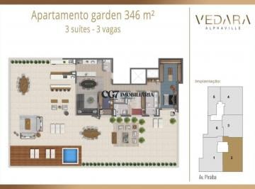 Apartamento · 346m² · 3 Quartos · 3 Vagas · Apartamento Garden de 346m² a Venda!
