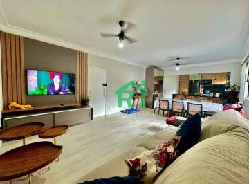 Sala · Apartamento Moderno, Reformado, 3 Dormitórios (1 Suíte), 2 Vagas de Garagem, Área de Lazer, Pitangue
