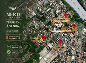 5f650e2d164d49bfcc5229ef52007269e34b68a3 · Terreno à venda, 437  - Itoupava Seca - Blumenau/SC