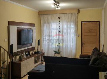 Casa · 100m² · 3 Quartos · 1 Vaga · Sobrado 3 dormitórios, Sala 2 ambientes Cozinha Planejada. 1 Vaga