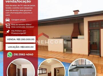 Casa · 322m² · 4 Quartos · 4 Vagas · Casa em  Rua José Pedro Dias de Godoy - Vila Pinheiro - Pirassununga/SP