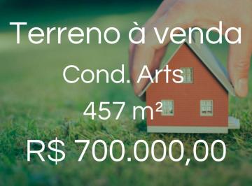 Terreno · 457m² · Terreno à venda, Condomínio Arts - Uberlândia/MG