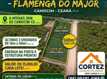 Terreno , Camocim · O terreno para o Sítio dos Seus Sonhos Está Aqui com parcelas de R$ 225,00