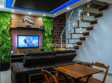 Sala · Cobertura à venda, 90 m² por R$ 690.000,00 - Vila Assunção - Santo André/SP