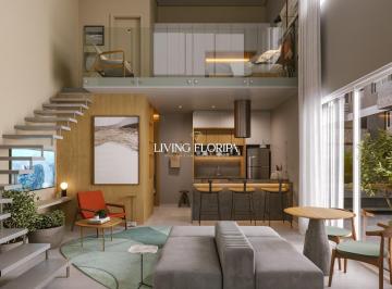 Apartamento · 54m² · 1 Quarto · Apartamento loft com 1 suíte e lavabo à venda, 54m² - Alto Ribeirão, Florianópolis - SC