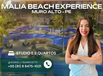 Apartamento de 1 quarto, Ipojuca · Cais Eco Residência - beira-mar na Praia de Muro Alto Últimas unidades 
