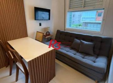 22ba32296fe41a768a1d0bfac675dc04bb77ef3f · Apartamento com 1 dormitório à venda, 38 m² por R$ 430.000,00 - Boqueirão - Santos/SP
