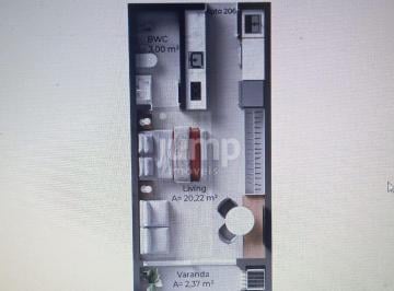 Apartamento · 27m² · 1 Quarto · 1 Vaga · Allameda Santo Antonio - Apartamento Studio em Santo Antônio de Lisboa, Florianópolis/SC